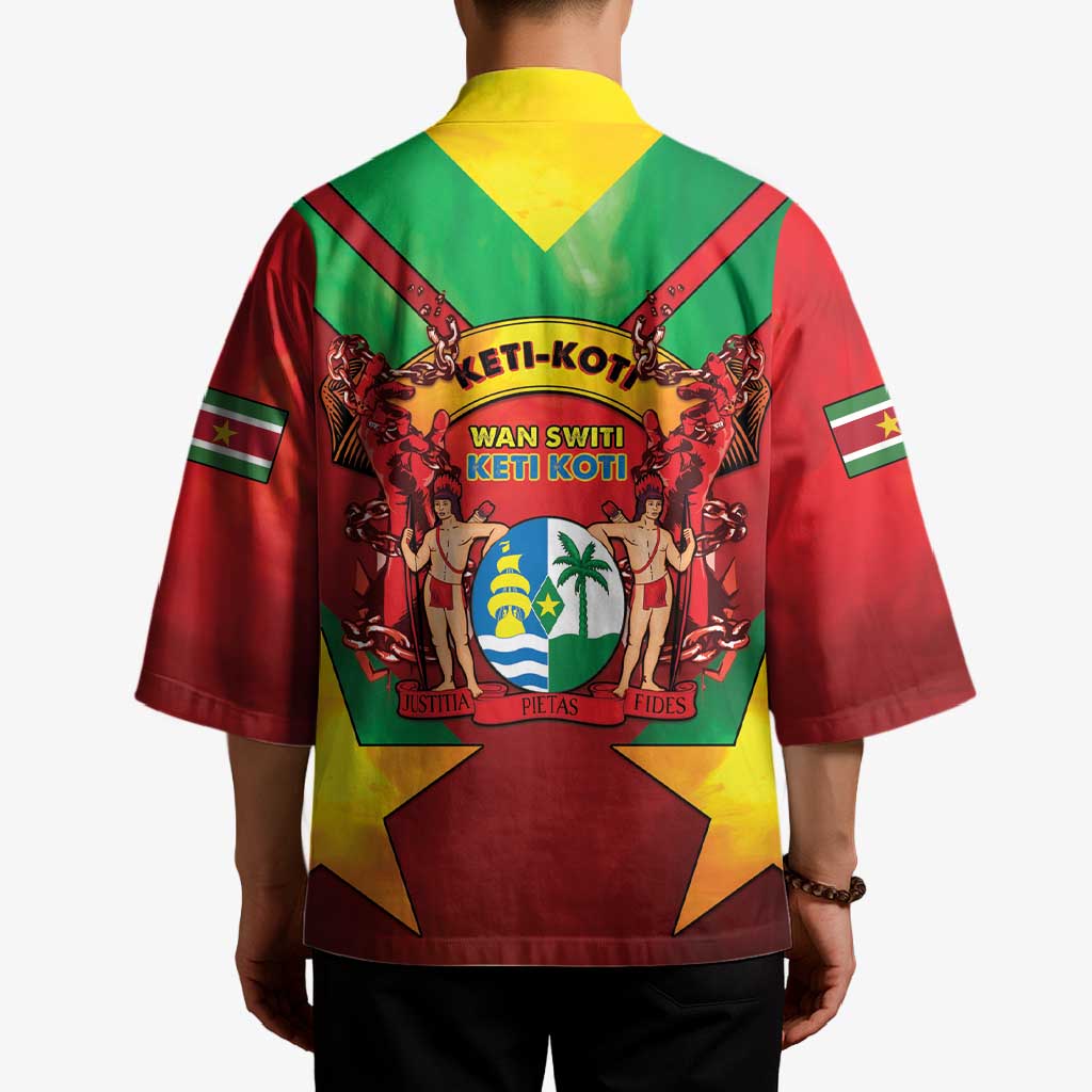 Suriname Emancipation Day Kimono Wan Switi Keti Koti - Wonder Print Shop