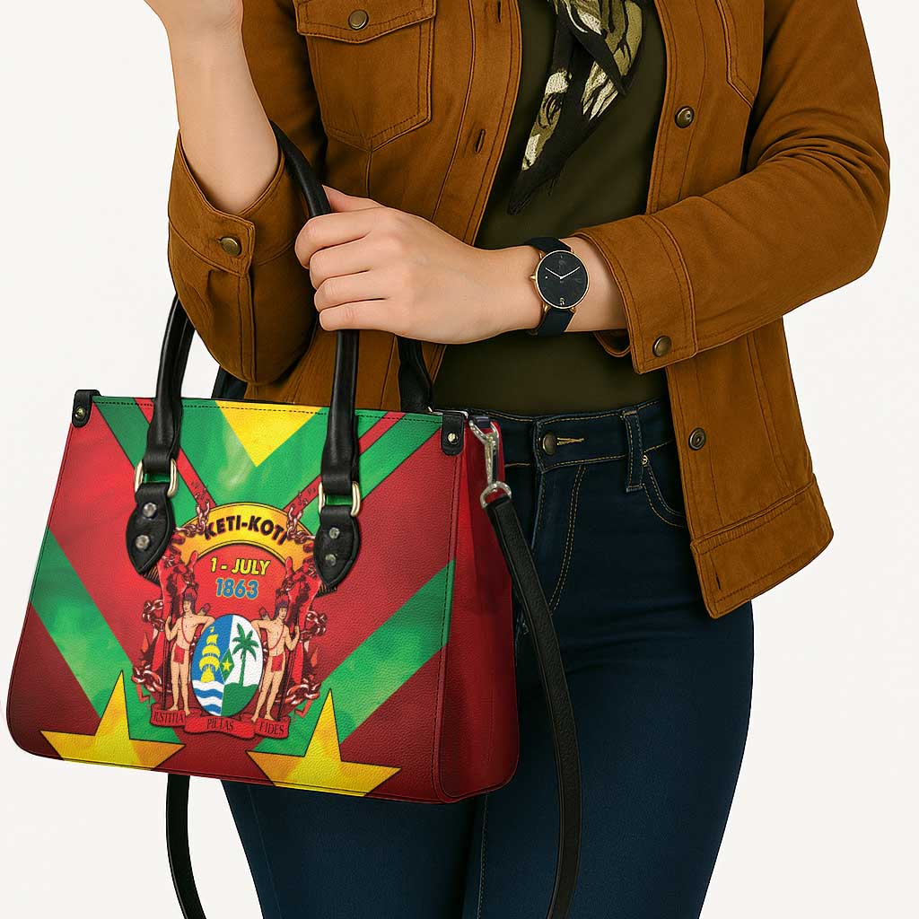 Suriname Emancipation Day Leather Bag Wan Switi Keti Koti - Wonder Print Shop