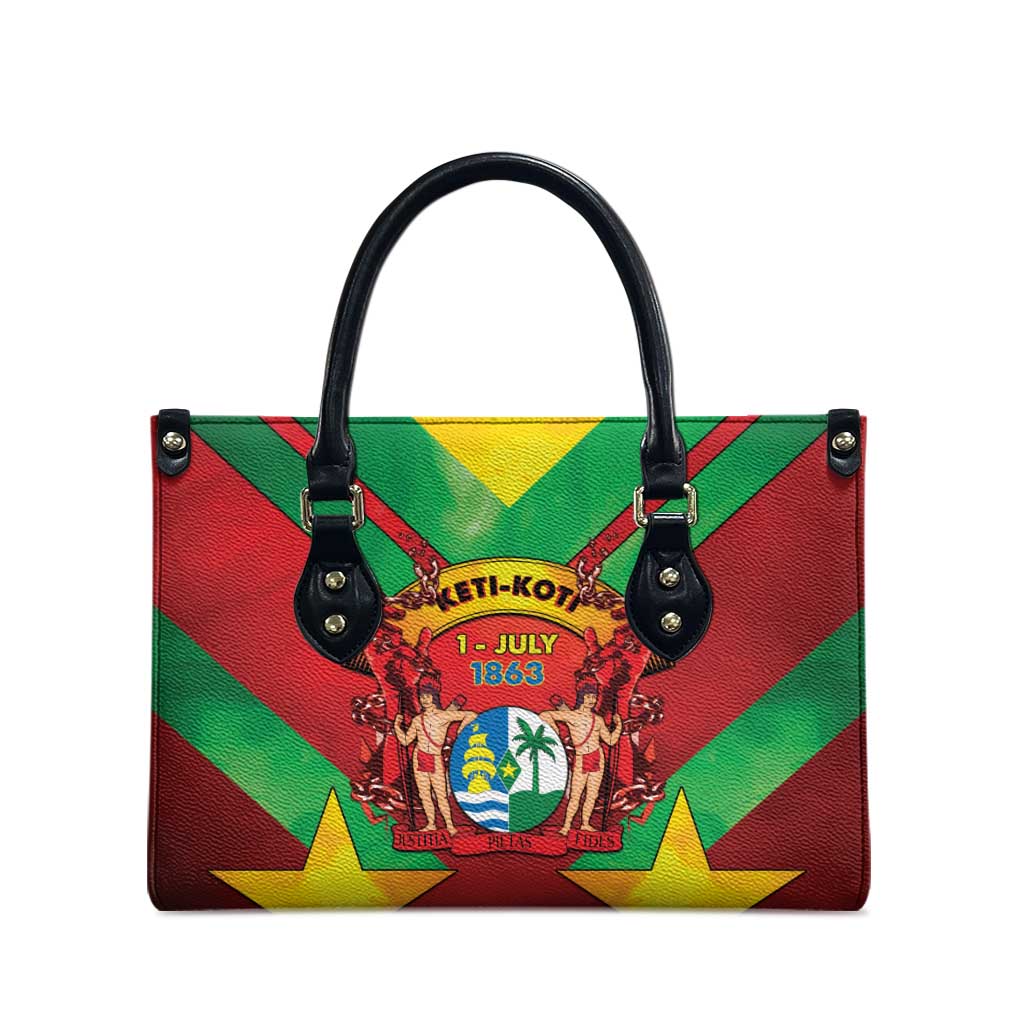 Suriname Emancipation Day Leather Bag Wan Switi Keti Koti - Wonder Print Shop