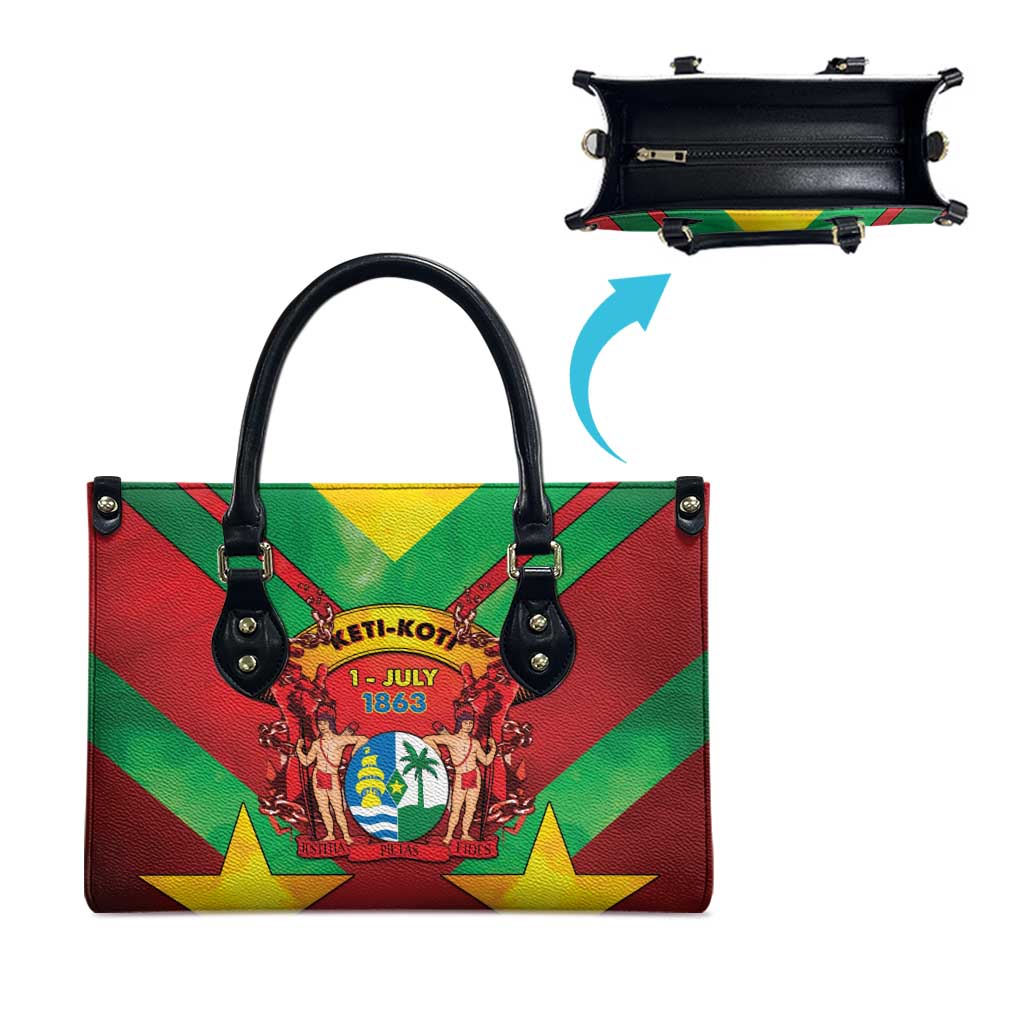 Suriname Emancipation Day Leather Bag Wan Switi Keti Koti - Wonder Print Shop