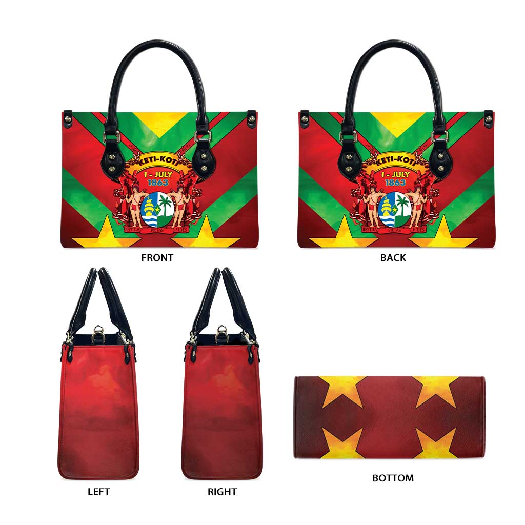 Suriname Emancipation Day Leather Bag Wan Switi Keti Koti - Wonder Print Shop