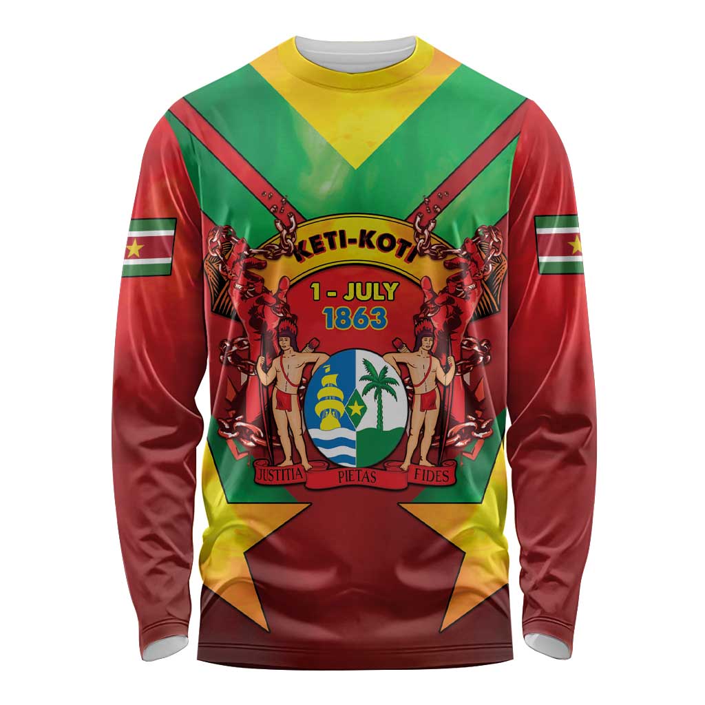 Suriname Emancipation Day Long Sleeve Shirt Wan Switi Keti Koti - Wonder Print Shop