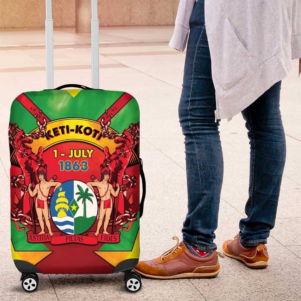 Suriname Emancipation Day Luggage Cover Wan Switi Keti Koti - Wonder Print Shop