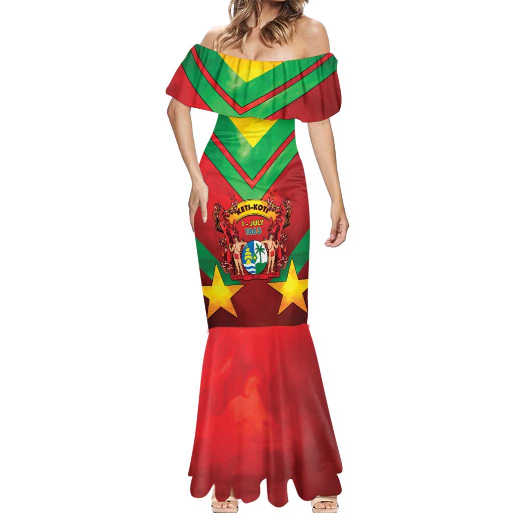 Suriname Emancipation Day Mermaid Dress Wan Switi Keti Koti - Wonder Print Shop