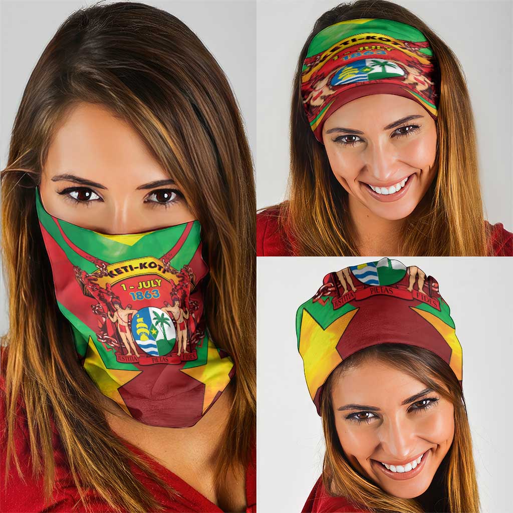 Suriname Emancipation Day Neck Gaiter Wan Switi Keti Koti - Wonder Print Shop