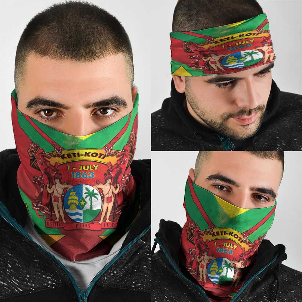 Suriname Emancipation Day Neck Gaiter Wan Switi Keti Koti - Wonder Print Shop