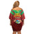 Suriname Emancipation Day Off Shoulder Short Dress Wan Switi Keti Koti - Wonder Print Shop