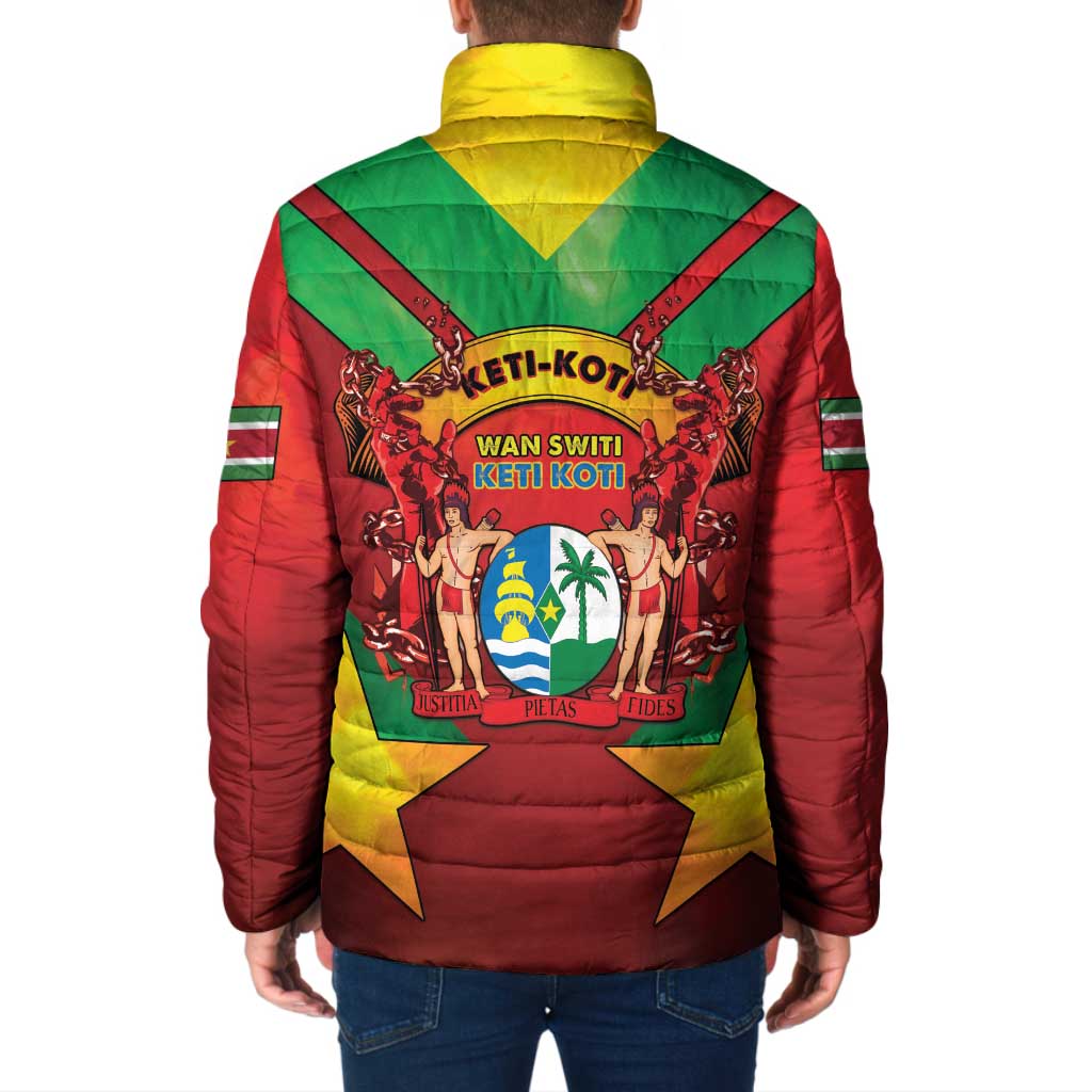 Suriname Emancipation Day Padded Jacket Wan Switi Keti Koti - Wonder Print Shop