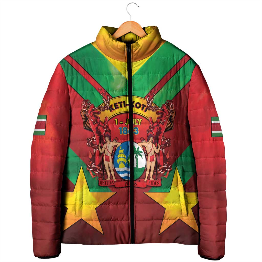Suriname Emancipation Day Padded Jacket Wan Switi Keti Koti - Wonder Print Shop