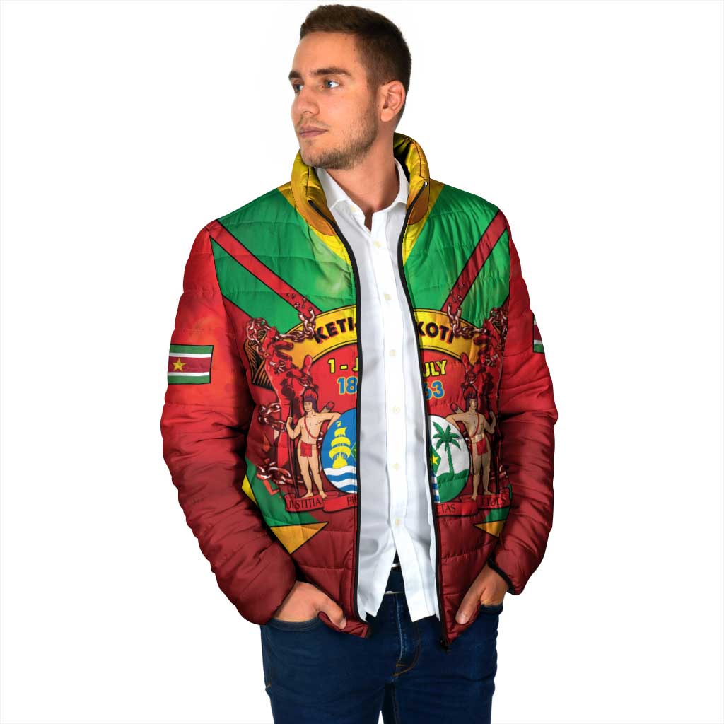 Suriname Emancipation Day Padded Jacket Wan Switi Keti Koti - Wonder Print Shop