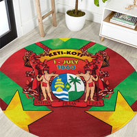 Suriname Emancipation Day Round Carpet Wan Switi Keti Koti - Wonder Print Shop