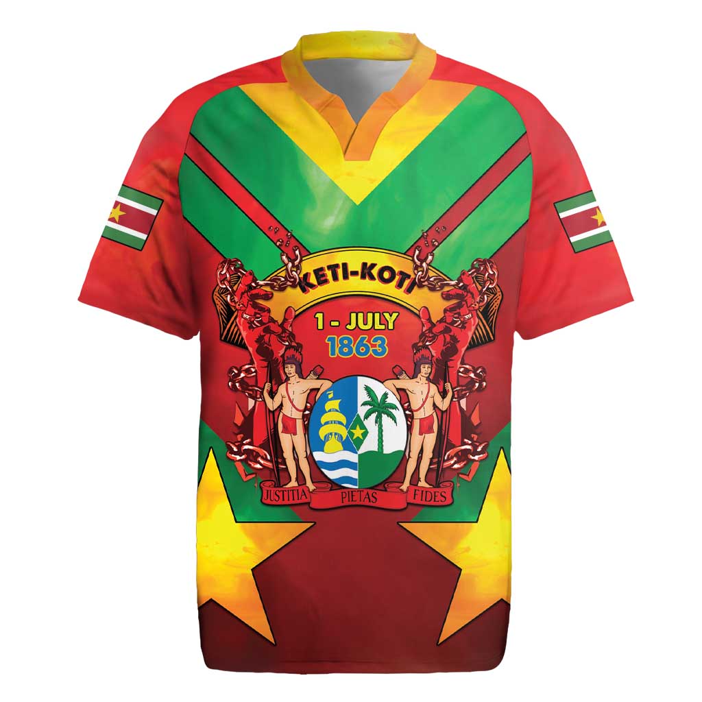 Suriname Emancipation Day Rugby Jersey Wan Switi Keti Koti - Wonder Print Shop