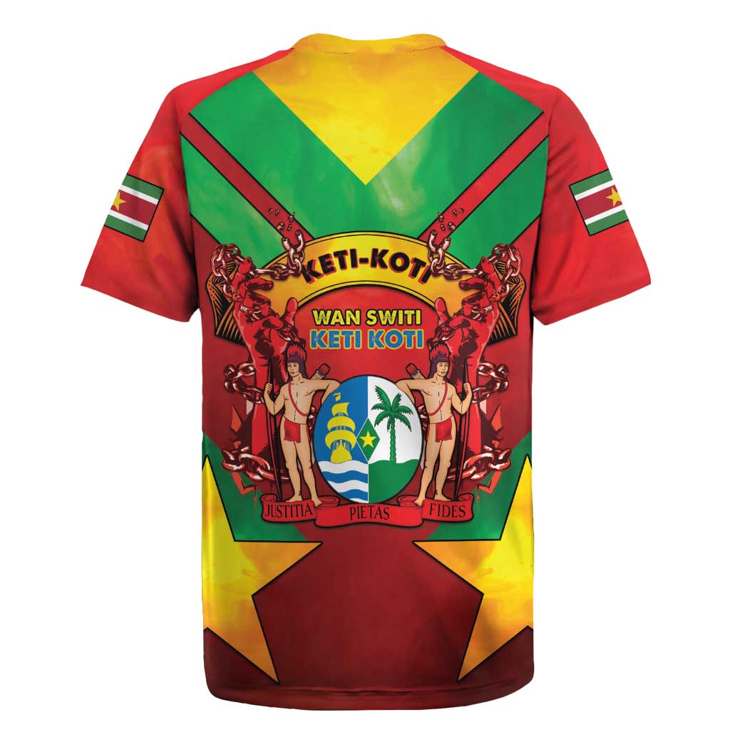 Suriname Emancipation Day Rugby Jersey Wan Switi Keti Koti - Wonder Print Shop