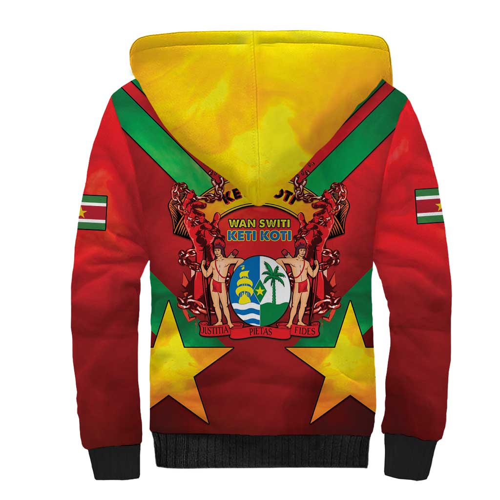 Suriname Emancipation Day Sherpa Hoodie Wan Switi Keti Koti - Wonder Print Shop