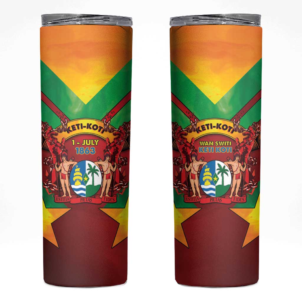 Suriname Emancipation Day Skinny Tumbler Wan Switi Keti Koti - Wonder Print Shop