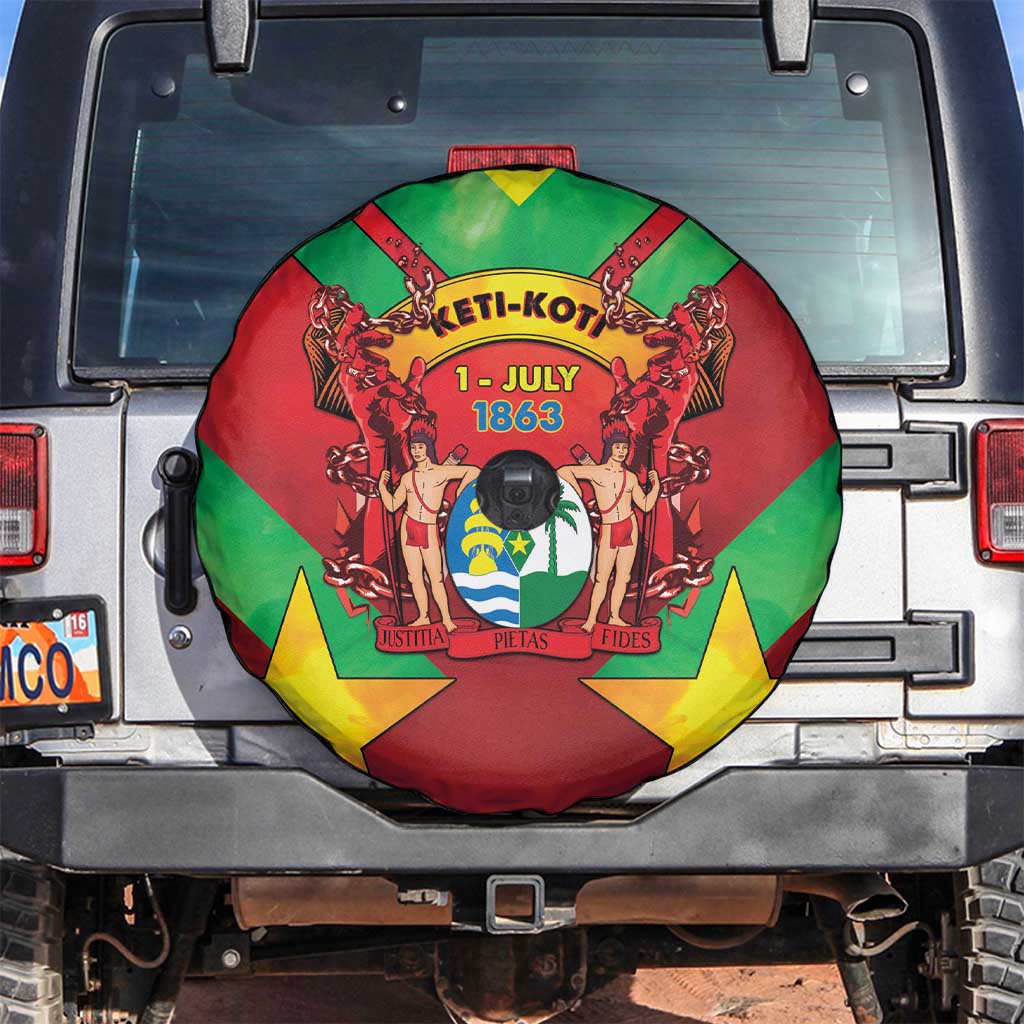 Suriname Emancipation Day Spare Tire Cover Wan Switi Keti Koti - Wonder Print Shop