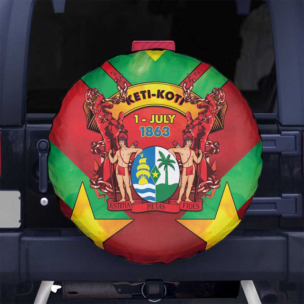 Suriname Emancipation Day Spare Tire Cover Wan Switi Keti Koti - Wonder Print Shop