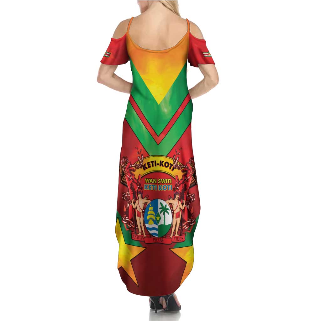 Suriname Emancipation Day Summer Maxi Dress Wan Switi Keti Koti - Wonder Print Shop