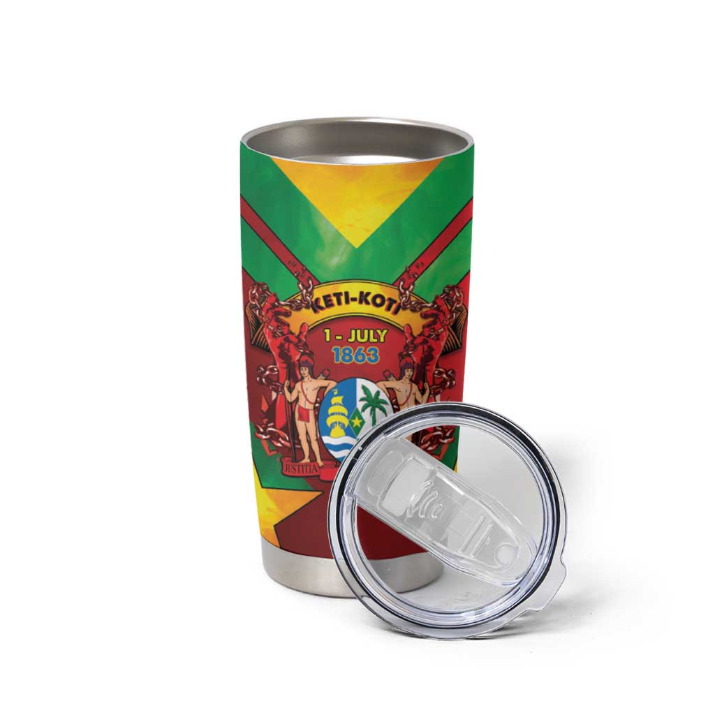 Suriname Emancipation Day Tumbler Cup Wan Switi Keti Koti - Wonder Print Shop