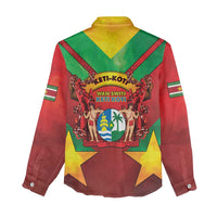 Suriname Emancipation Day Women Casual Shirt Wan Switi Keti Koti - Wonder Print Shop