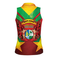 Suriname Emancipation Day Women Sleeveless Polo Shirt Wan Switi Keti Koti - Wonder Print Shop