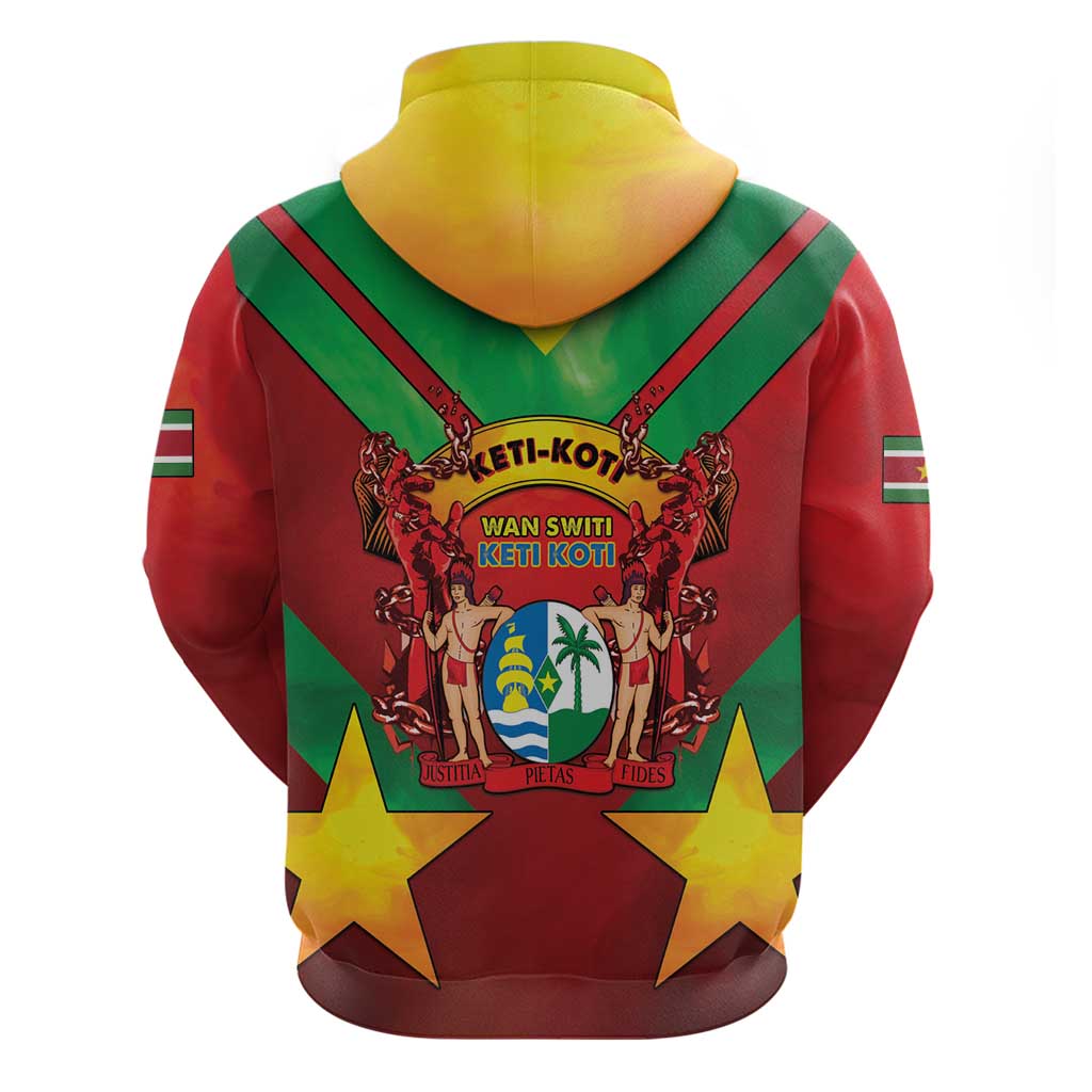 Suriname Emancipation Day Zip Hoodie Wan Switi Keti Koti - Wonder Print Shop