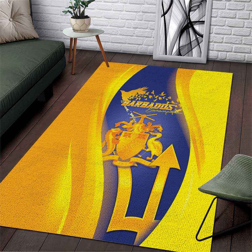 Barbados Emancipation Day Area Rug Freedom And Unity - Wonder Print Shop