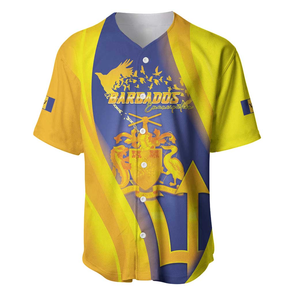 Barbados Emancipation Day Baseball Jersey Freedom And Unity - Wonder Print Shop