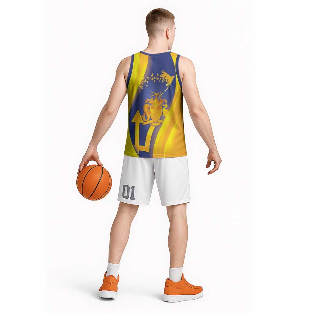 Barbados Emancipation Day Basketball Jersey Freedom And Unity - Wonder Print Shop