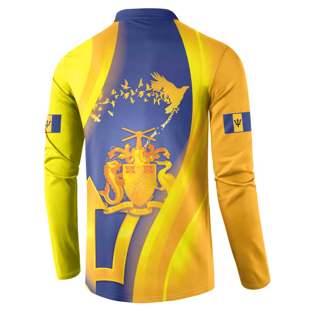 Barbados Emancipation Day Button Sweatshirt Freedom And Unity - Wonder Print Shop