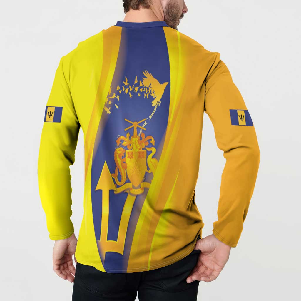 Barbados Emancipation Day Button Sweatshirt Freedom And Unity - Wonder Print Shop