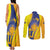 Barbados Emancipation Day Couples Matching Tank Maxi Dress and Long Sleeve Button Shirt Freedom And Unity - Wonder Print Shop
