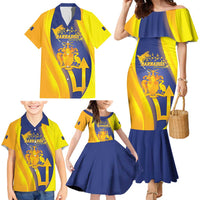 Barbados Emancipation Day Family Matching Mermaid Dress and Hawaiian Shirt Freedom And Unity - Wonder Print Shop