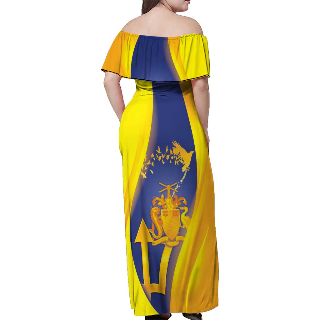 Barbados Emancipation Day Family Matching Off Shoulder Maxi Dress and Hawaiian Shirt Freedom And Unity - Wonder Print Shop