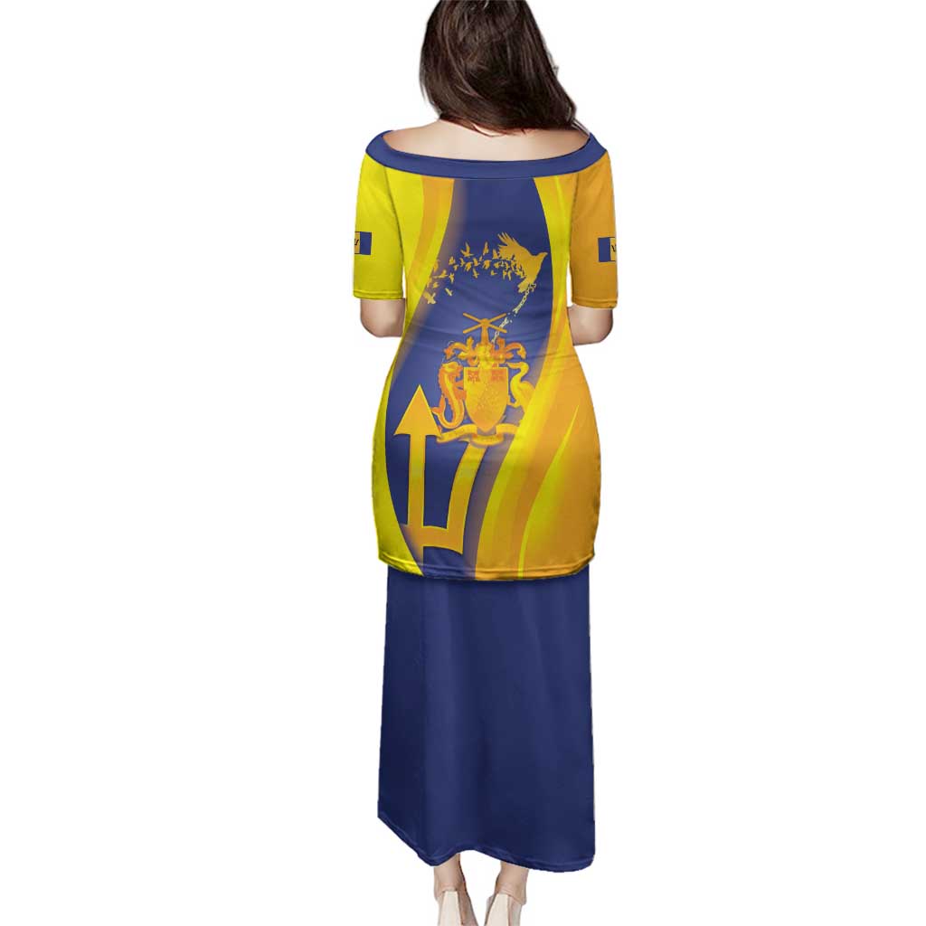 Barbados Emancipation Day Family Matching Puletasi and Hawaiian Shirt Freedom And Unity - Wonder Print Shop