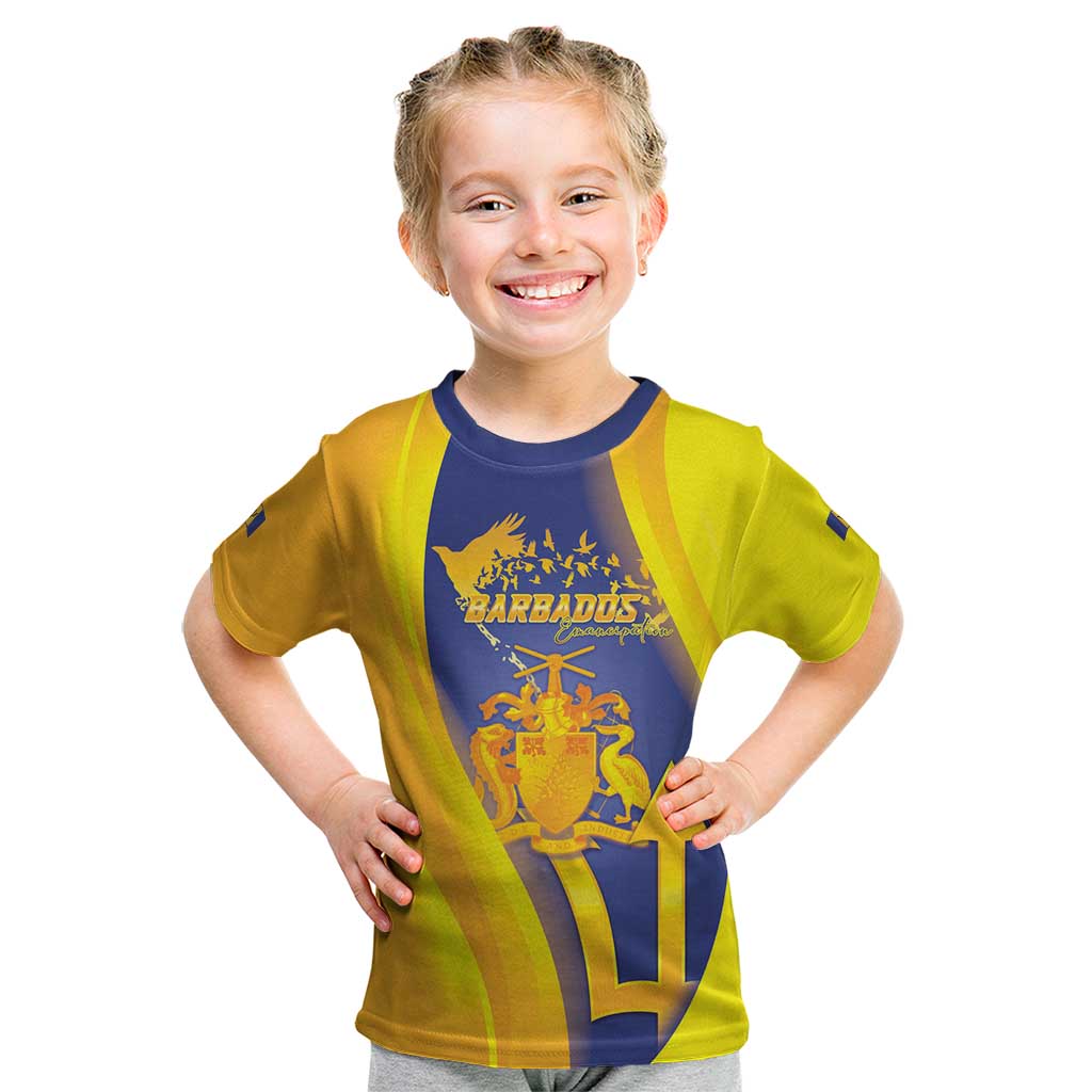 Barbados Emancipation Day Kid T Shirt Freedom And Unity - Wonder Print Shop