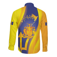 Barbados Emancipation Day Long Sleeve Button Shirt Freedom And Unity - Wonder Print Shop