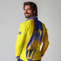 Barbados Emancipation Day Long Sleeve Polo Shirt Freedom And Unity - Wonder Print Shop