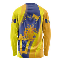 Barbados Emancipation Day Long Sleeve Shirt Freedom And Unity - Wonder Print Shop