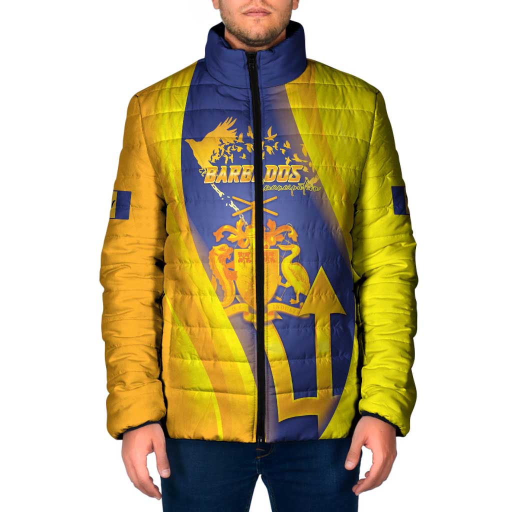 Barbados Emancipation Day Padded Jacket Freedom And Unity - Wonder Print Shop