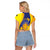 Barbados Emancipation Day Raglan Cropped T Shirt Freedom And Unity - Wonder Print Shop