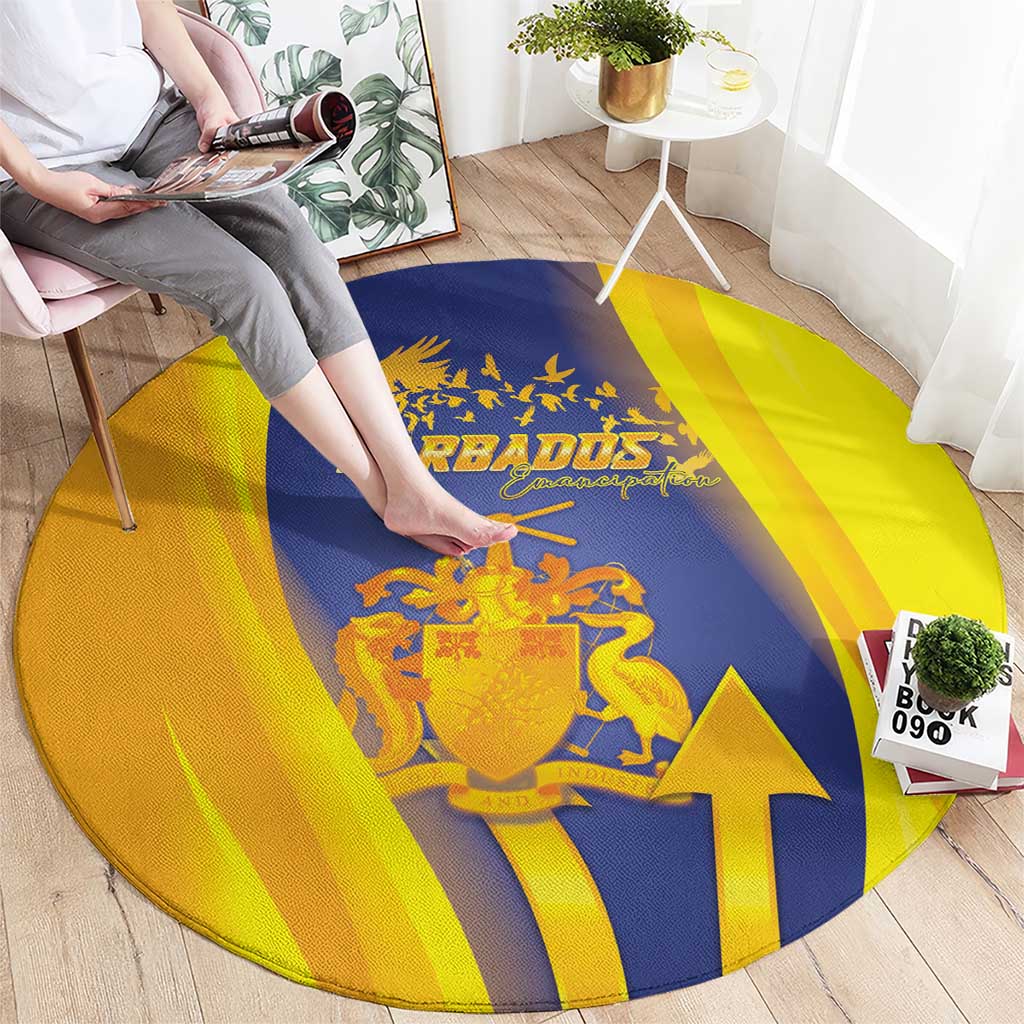 Barbados Emancipation Day Round Carpet Freedom And Unity - Wonder Print Shop