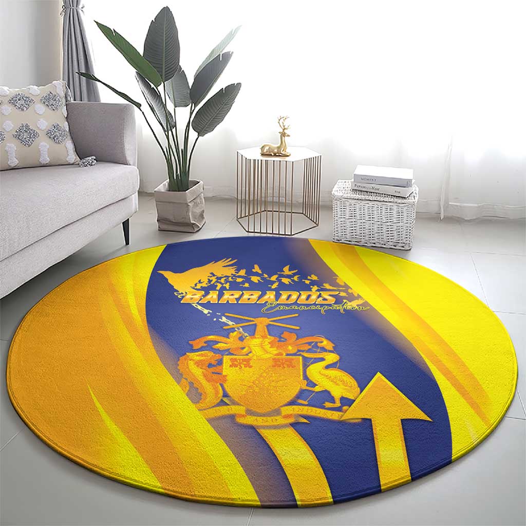 Barbados Emancipation Day Round Carpet Freedom And Unity - Wonder Print Shop
