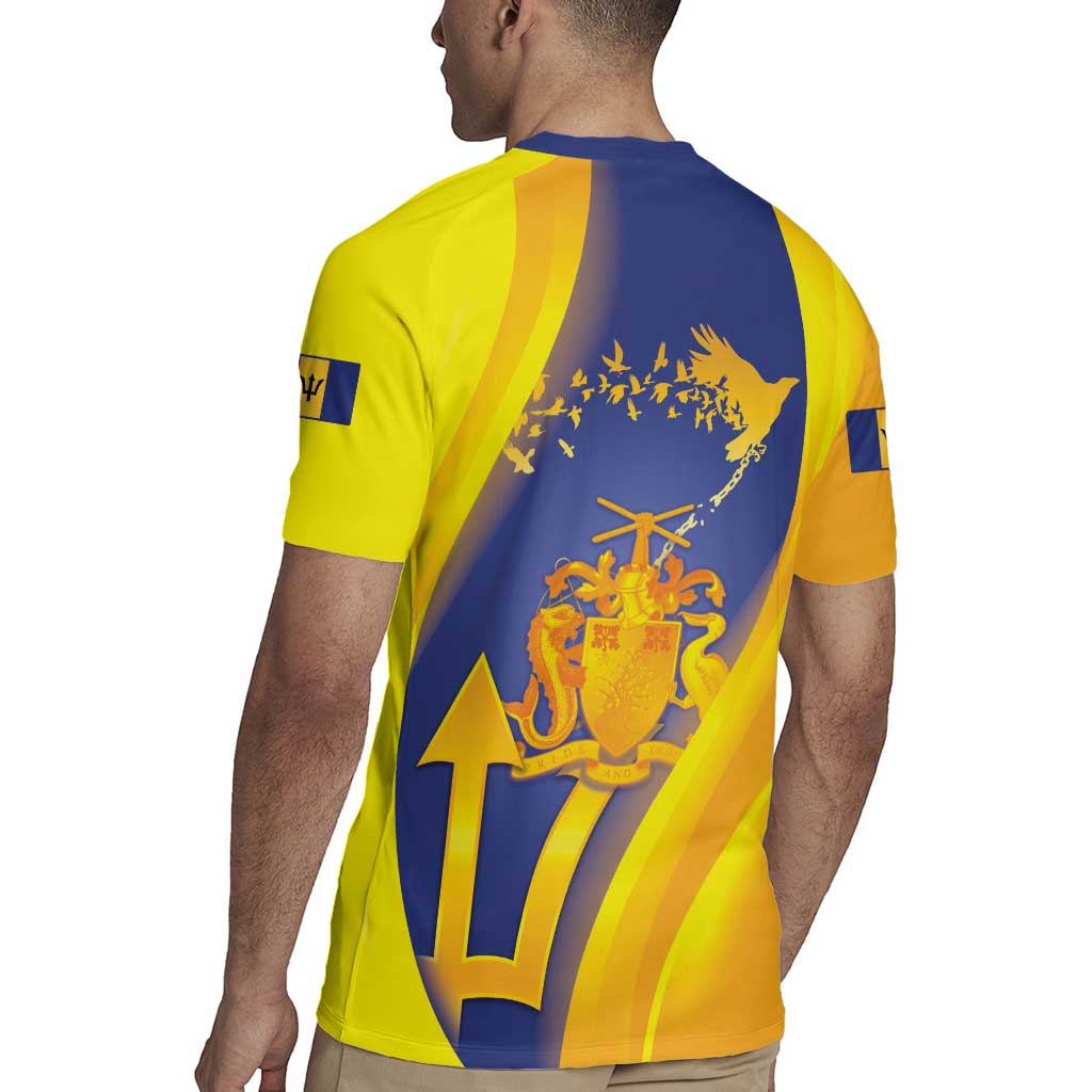 Barbados Emancipation Day Rugby Jersey Freedom And Unity - Wonder Print Shop