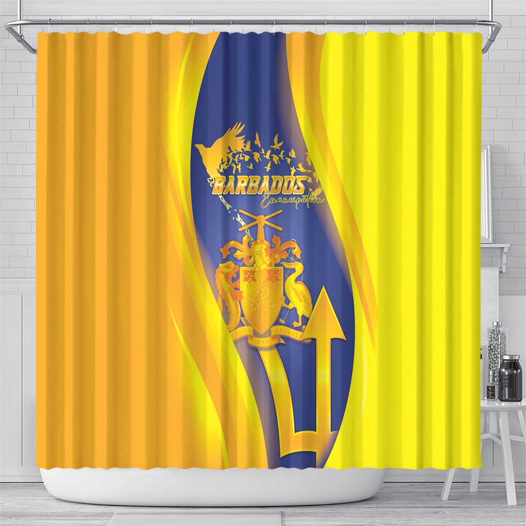 Barbados Emancipation Day Shower Curtain Freedom And Unity - Wonder Print Shop