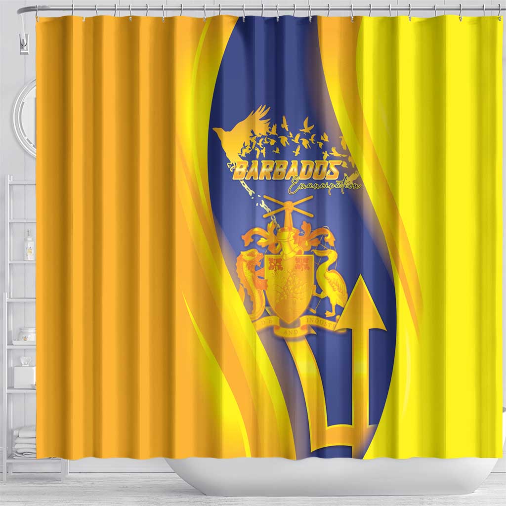 Barbados Emancipation Day Shower Curtain Freedom And Unity - Wonder Print Shop