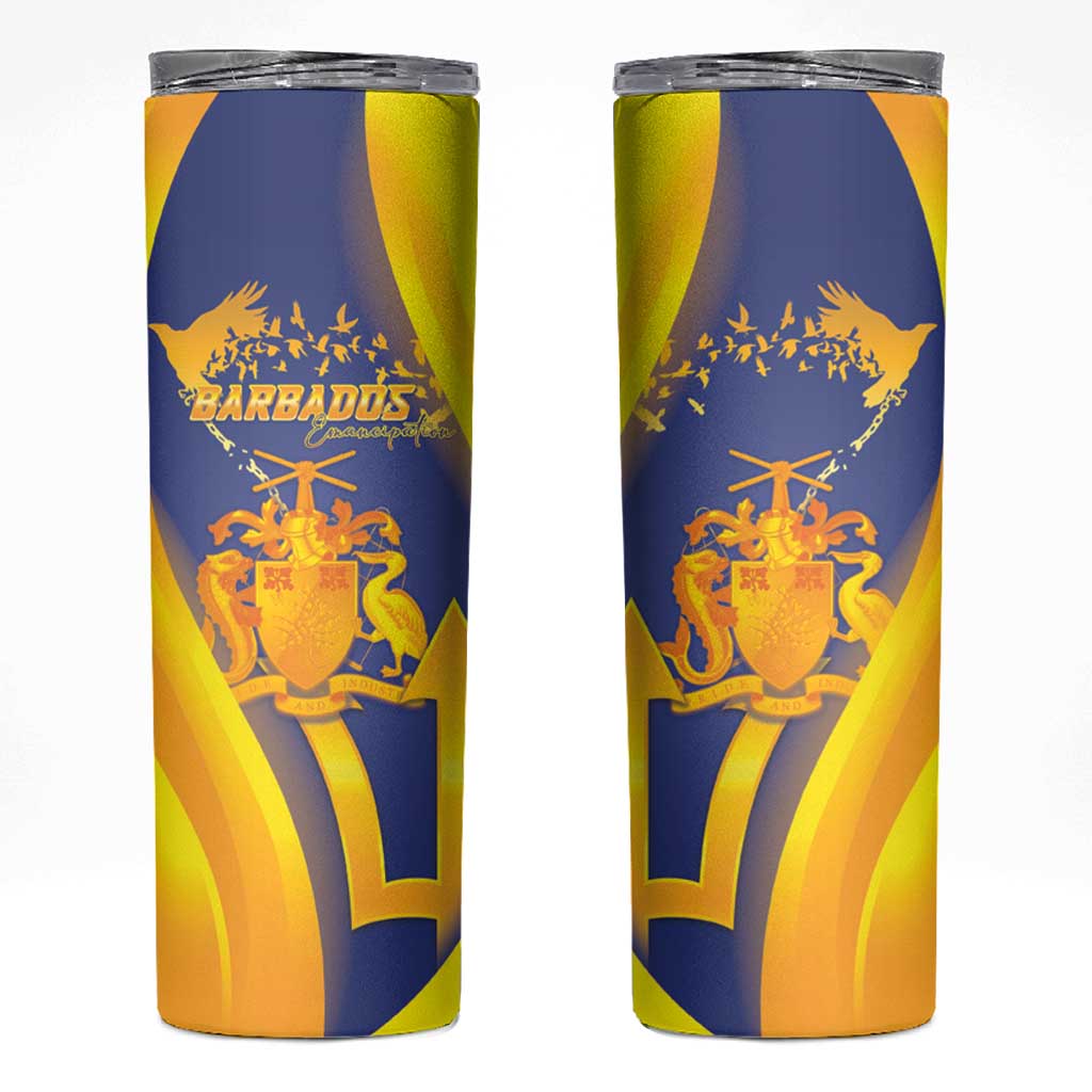 Barbados Emancipation Day Skinny Tumbler Freedom And Unity - Wonder Print Shop