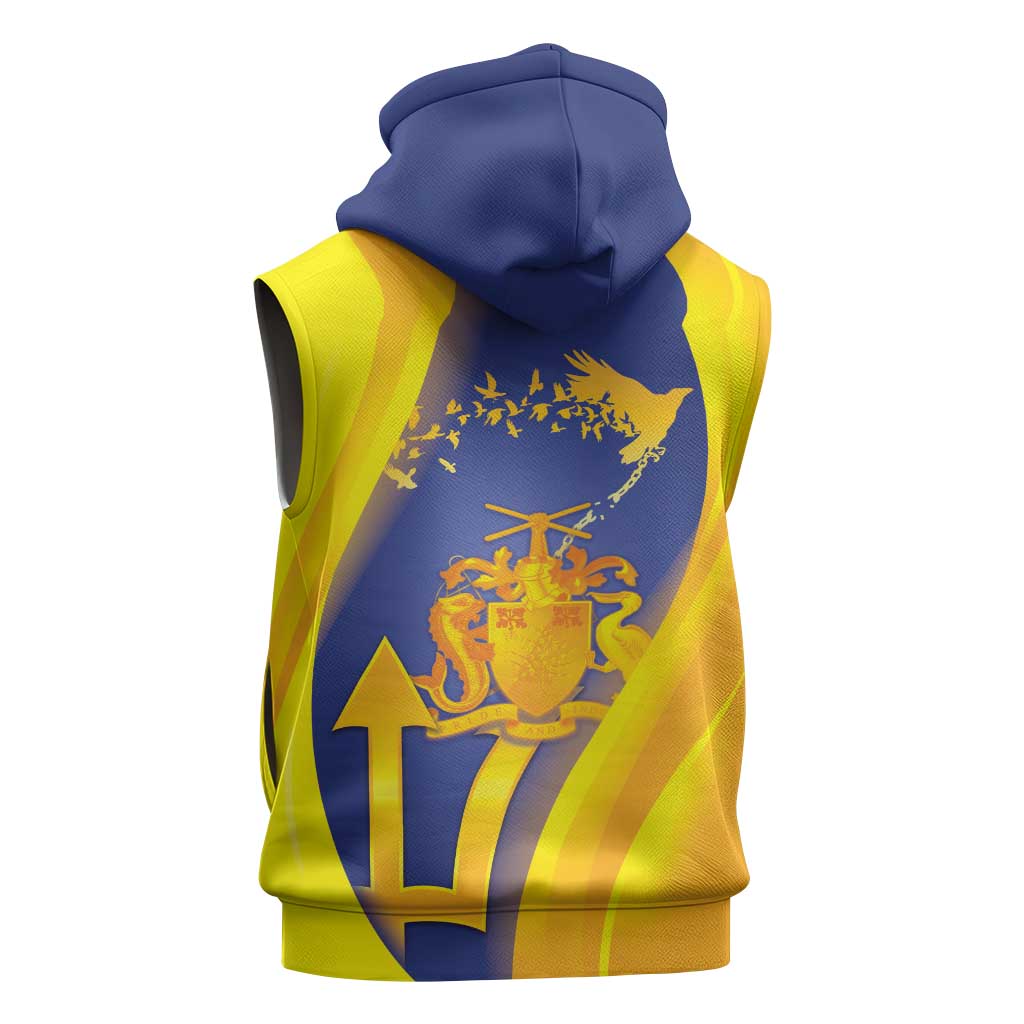 Barbados Emancipation Day Sleeveless Hoodie Freedom And Unity - Wonder Print Shop