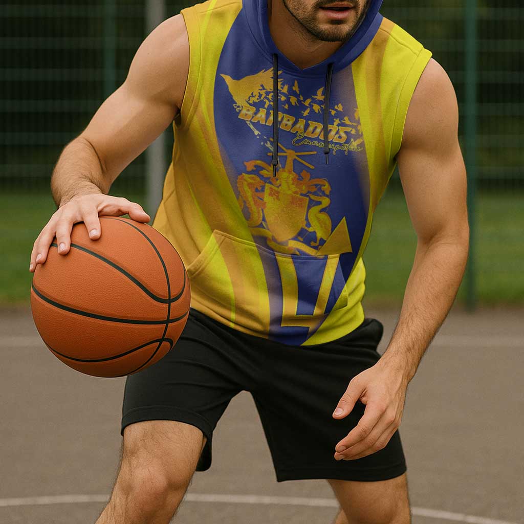 Barbados Emancipation Day Sleeveless Hoodie Freedom And Unity - Wonder Print Shop