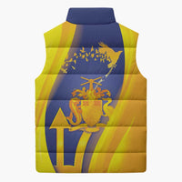 Barbados Emancipation Day Sleeveless Puffer Jacket Freedom And Unity - Wonder Print Shop